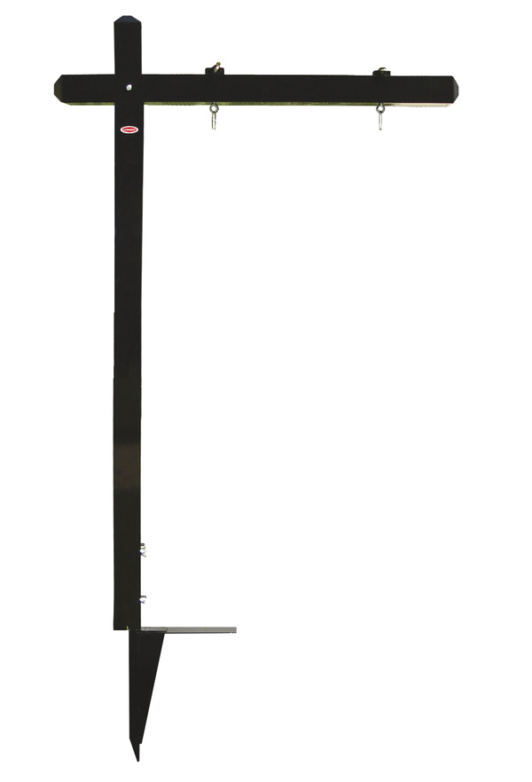 Aluminum Sign Post w Ground Anchor, 18h x 30w or 20h x 28w Panel - Black